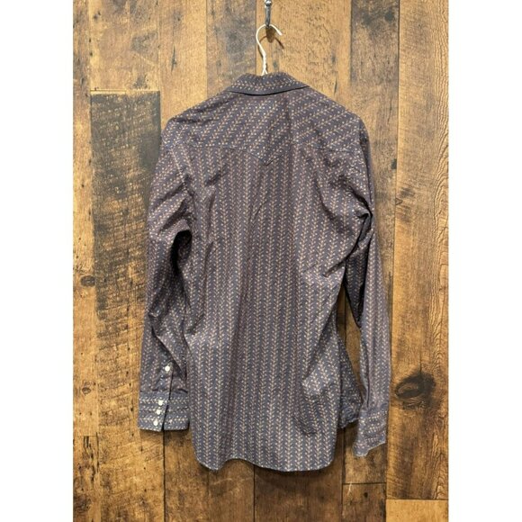 Vintage Panhandle Slim Western Shirt Pearl Snaps Shirt Medium - Picture 3 of 7